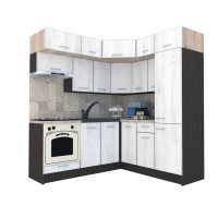 Bucatarie de Colt BIG GENA NEW ST. 190-200, Wenge / Decor K010